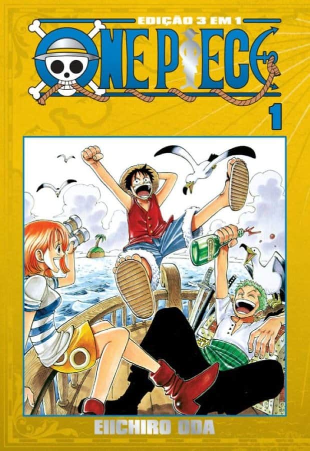Original Humanevi thematic illustration inspired by One Piece 3 em 1 - Volume 01; not the official cover.