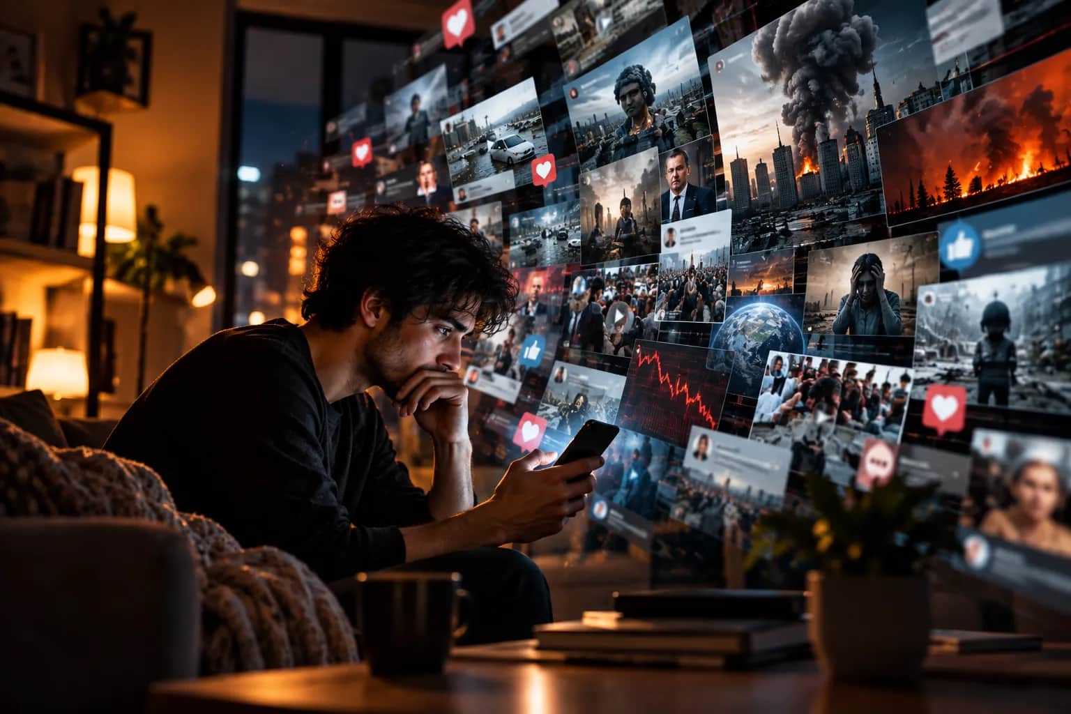 Por qué el mundo parece caótico en un feed