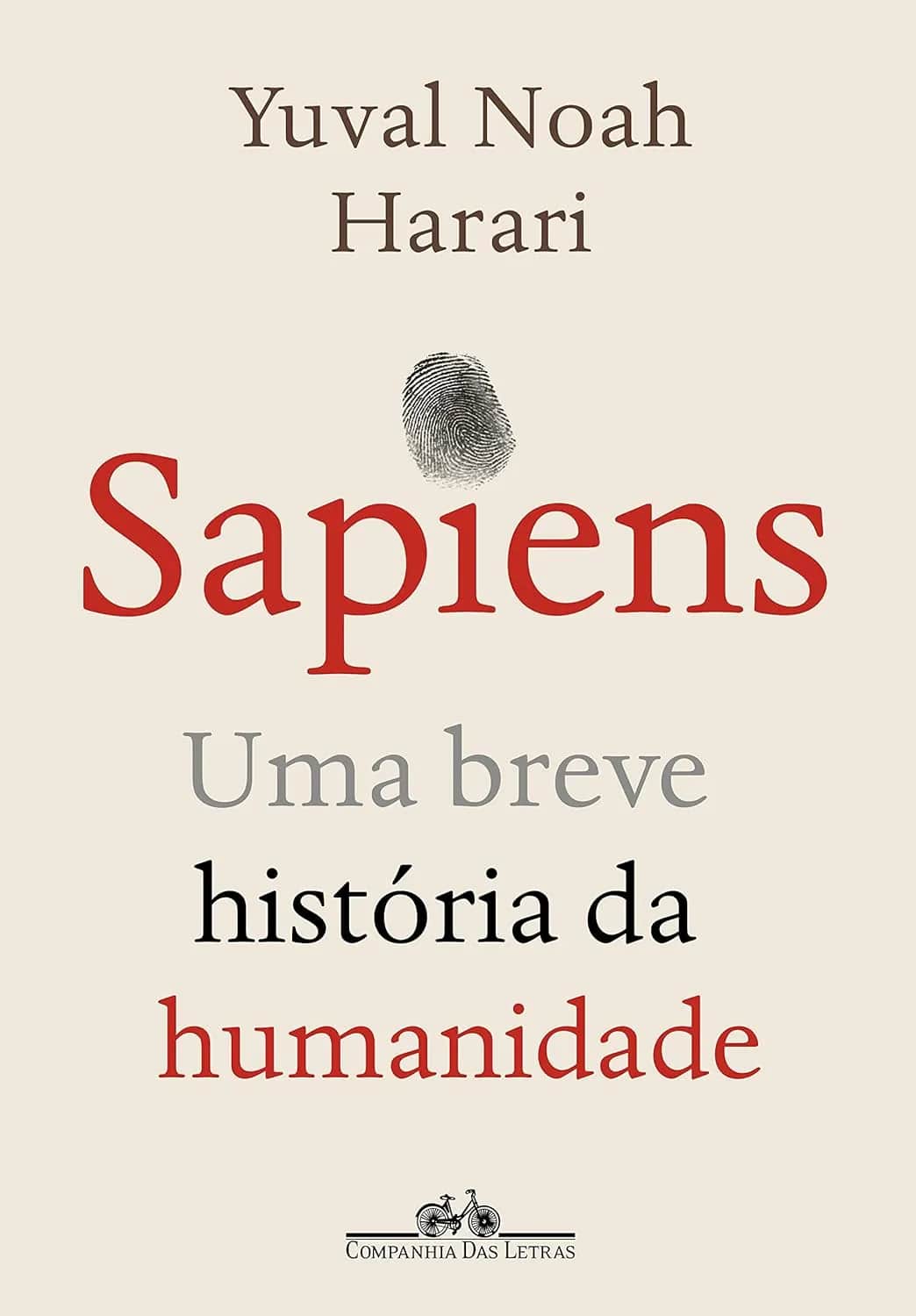 Cover of the book Sapiens: A Brief History of Humankind by Yuval Noah Harari.