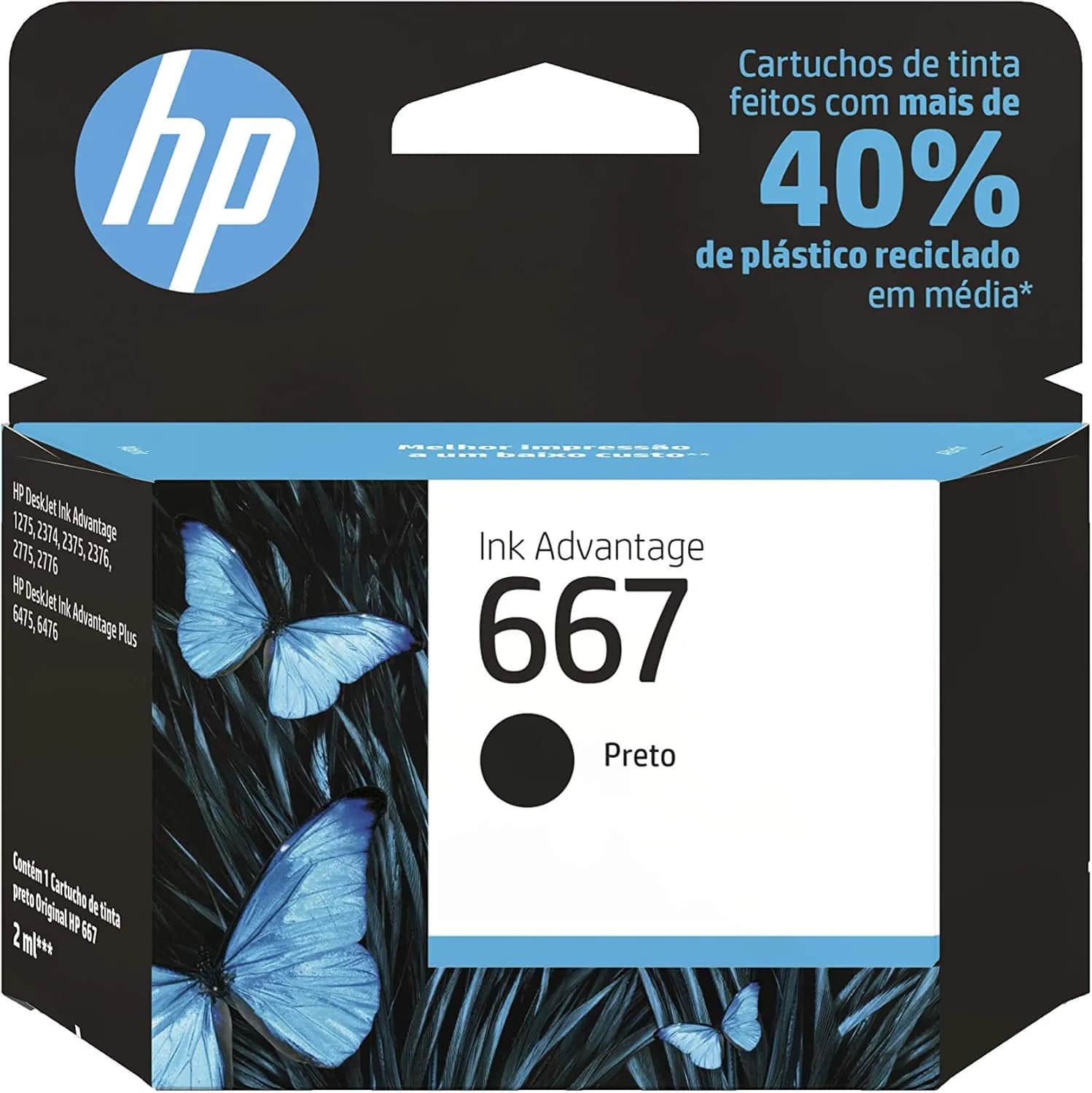 HP 667 black ink cartridge
