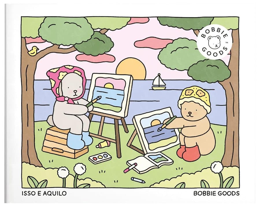 Ilustración temática original de Humanevi inspirada en Isso e aquilo (This & That) – Livro de colorir oficial Bobbie Goods; no es la portada oficial.