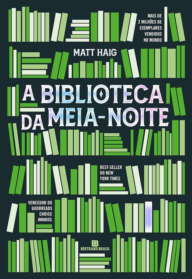 Ilustración temática original de Humanevi inspirada en A Biblioteca da Meia-Noite; no es la portada oficial.
