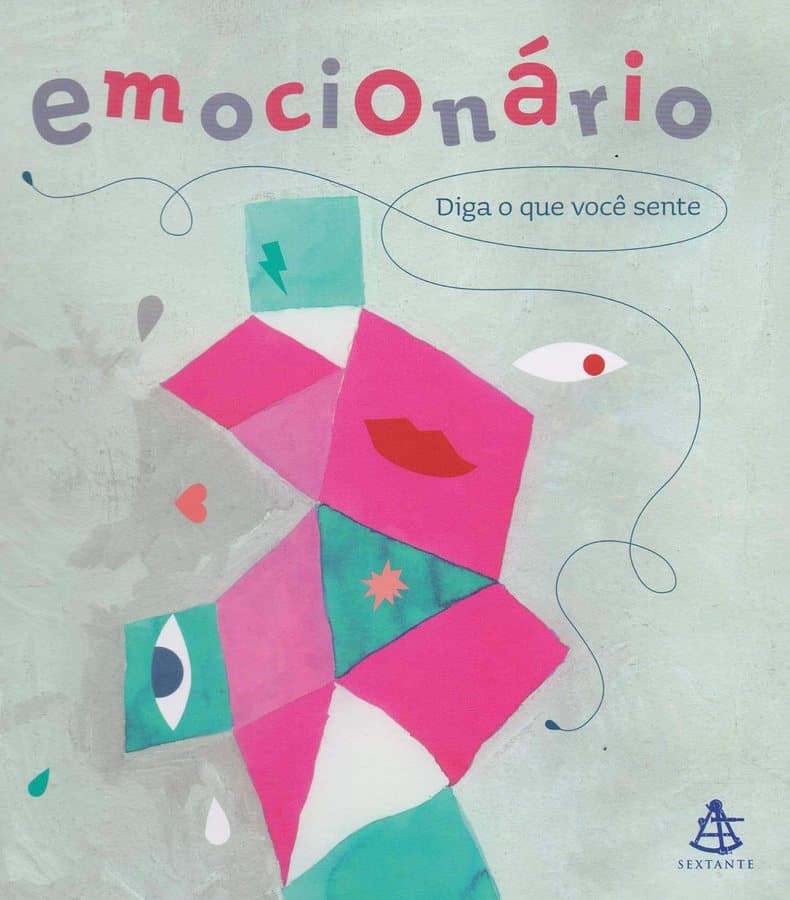 Ilustración temática original de Humanevi inspirada en Emocionário: Diga o que você sente; no es la portada oficial.