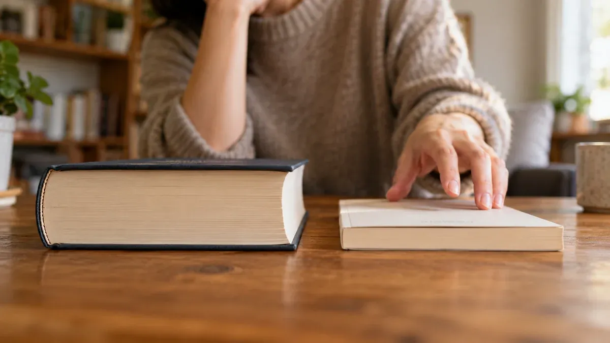 Libros largos o cortos: qué considerar antes de elegir