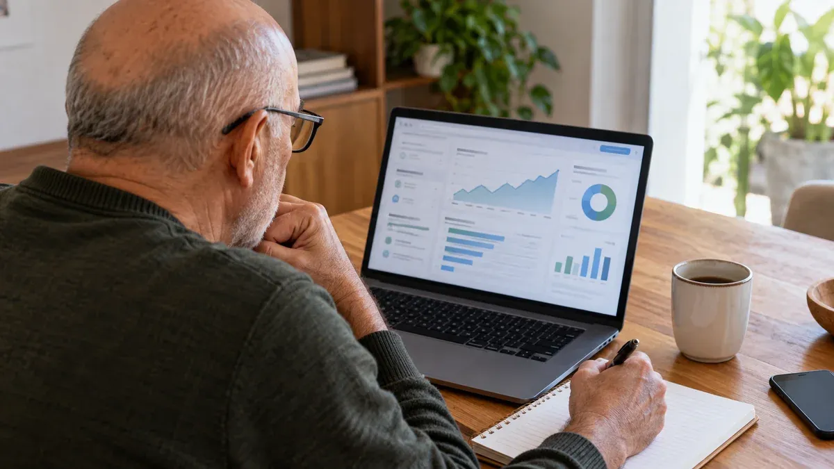 How to interpret an investment simulation without promises of gain