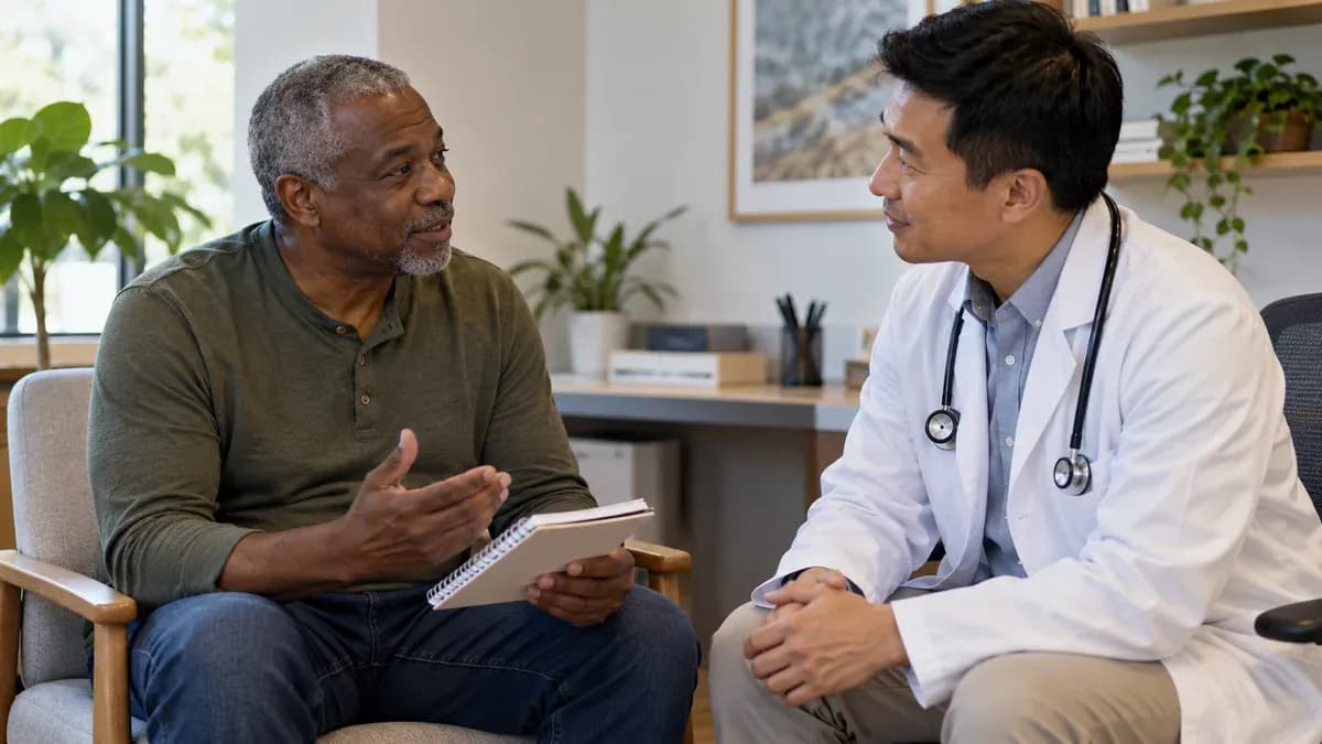 Checklist for talking to a professional about starting exercise