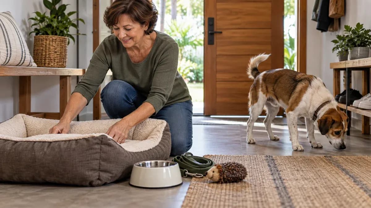 Checklist for the first month after adopting a pet