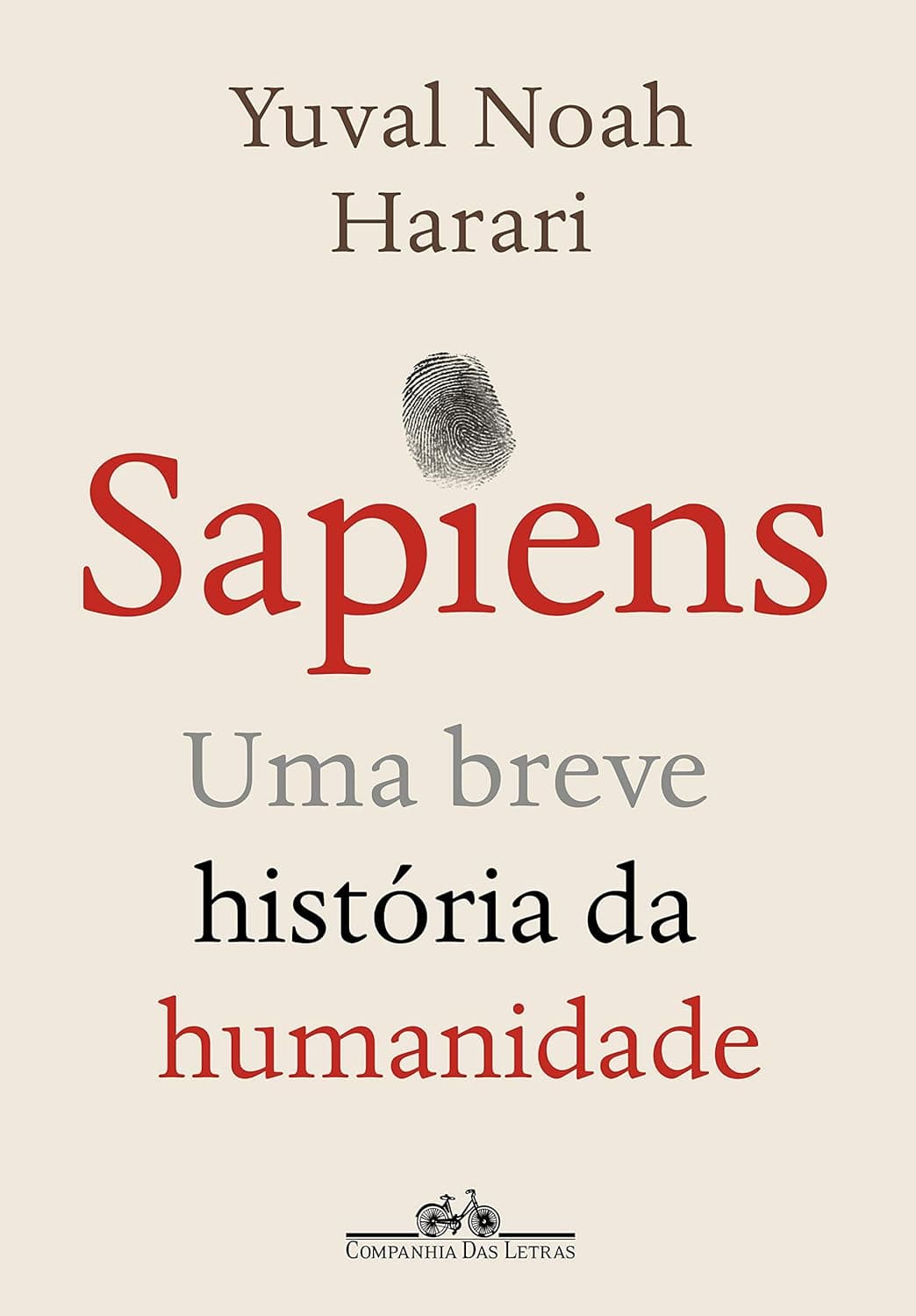 Cover of the book Sapiens: A Brief History of Humankind by Yuval Noah Harari.
